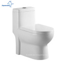 Aquacubic Modern Badezimmerwaschung Boden montierte einteilige Keramik-Toilette